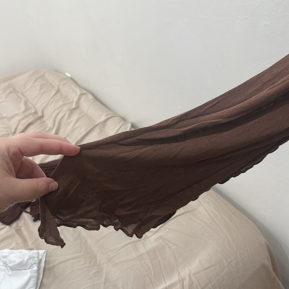 Forever21 cute brown cover up sweater - Picture 2 of 3
